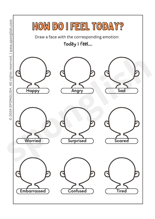 Emotions and Feelings draw the face