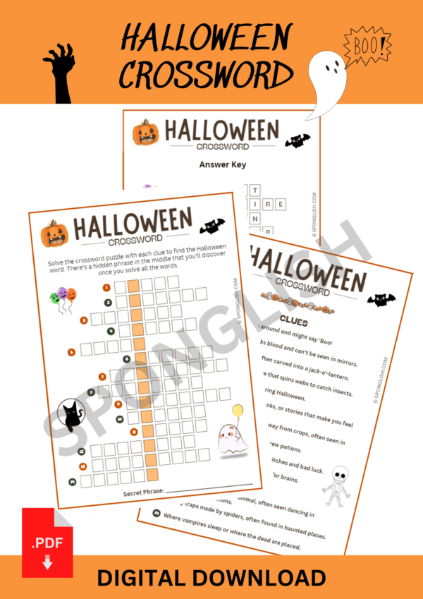 halloween crossword