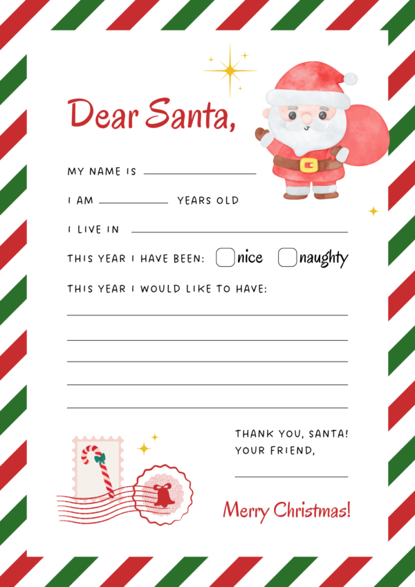 christmas santa letter