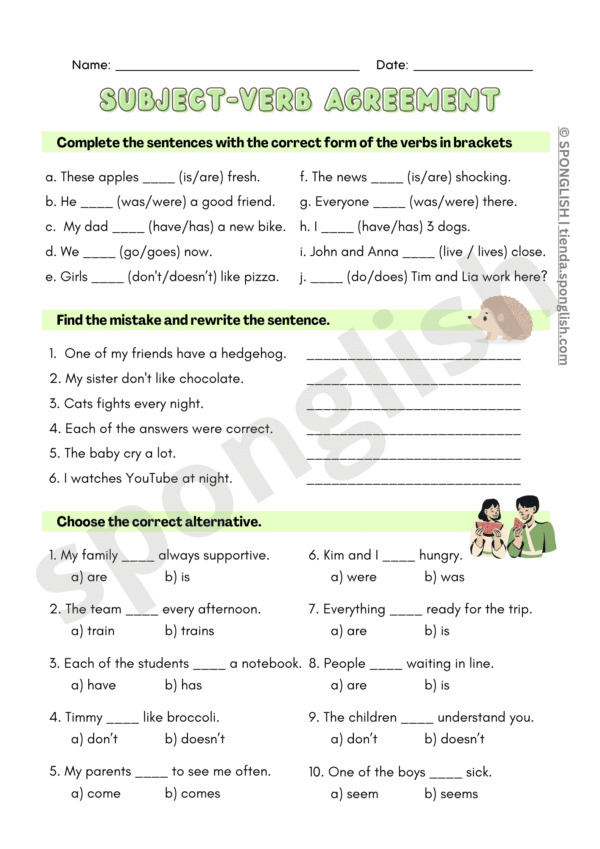 subject-verb agreement