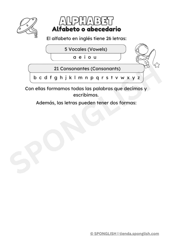 abecedario en inglés