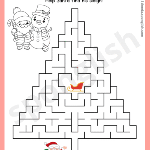 christmas maze help santa