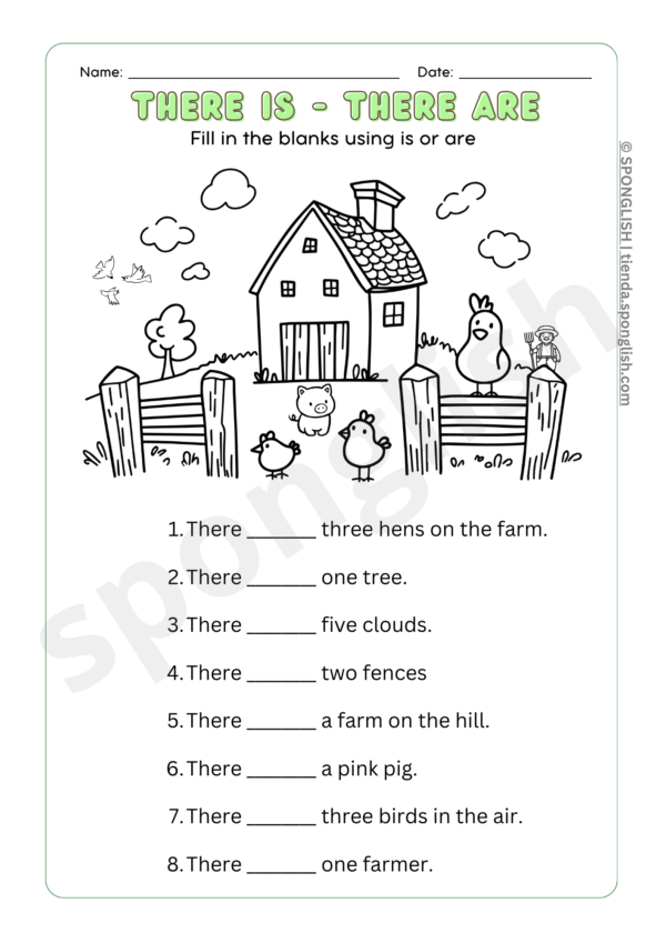There is - There are - Fill in the blank - SPONGLISH