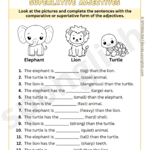 comparative and superlative worksheet