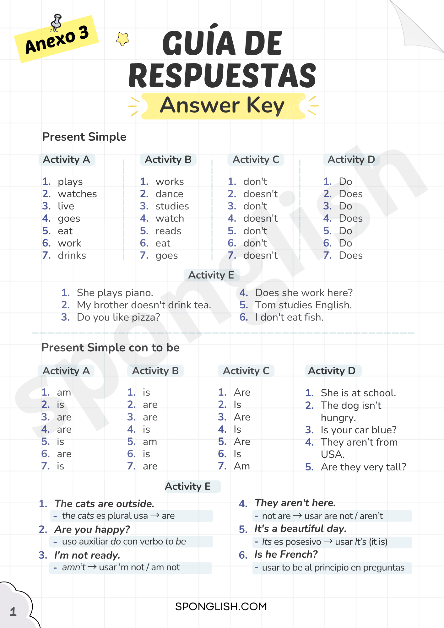 12 Tiempos Verbales en Inglés: Guía Extendida + Ejercicios y Respuestas - Imagen 17
