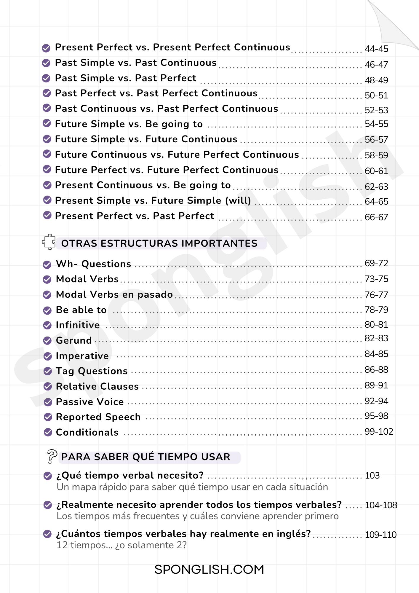 12 Tiempos Verbales en Inglés: Guía Extendida + Ejercicios y Respuestas - Imagen 3