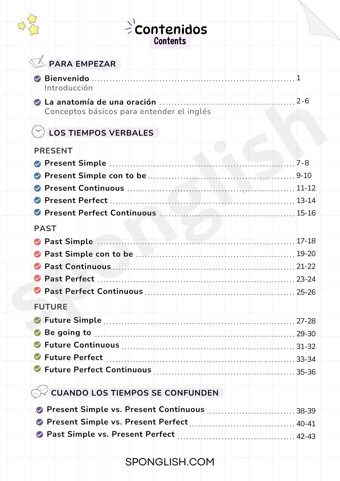 12 Tiempos Verbales en Inglés: Guía Extendida + Ejercicios y Respuestas - Imagen 2